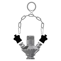 Keofitt 850036, Valve Body W9 Type C Mini Tri-Clamp