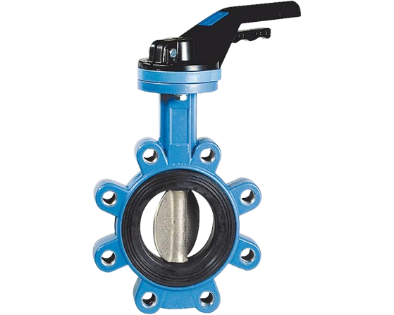 TTV Butterfly Valve, LUG, Vulcanized EPDM, DN250, PN 25 with Hand Lever 