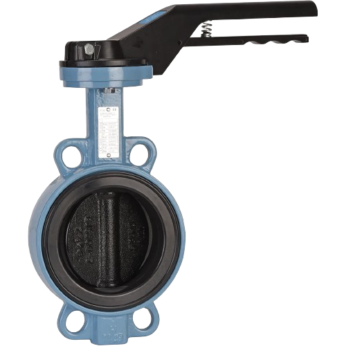 TTV Butterfly Valve, Wafer, Vulcanized EPDM, DN300, PN 25 with Hand Lever 