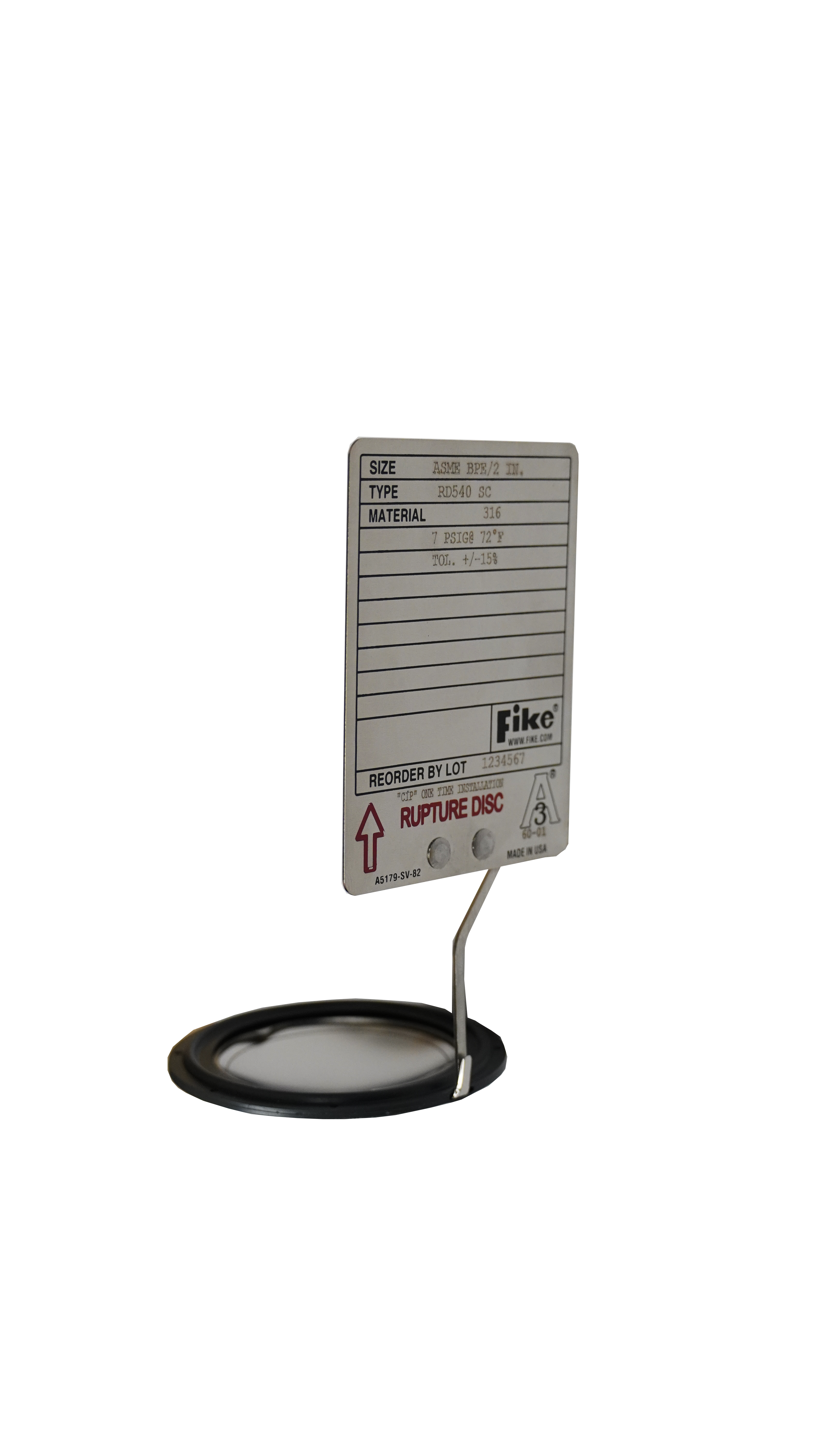 Fike sprængplade RD540-SC Fike sprængplade RD540-SC