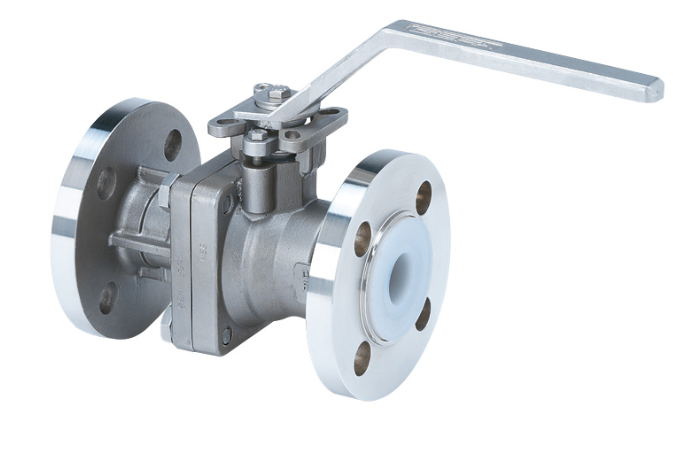 GEFA Flanged ball valve PFA Lined, DN25 GEFA Flanged ball valve PFA Lined, DN25