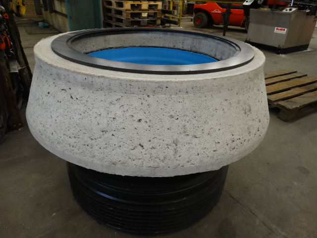 PE tætningsring m. læbe t. Ø600 dæksel